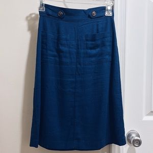 Modcloth Often Adored Linen Blend A-Line Skirt